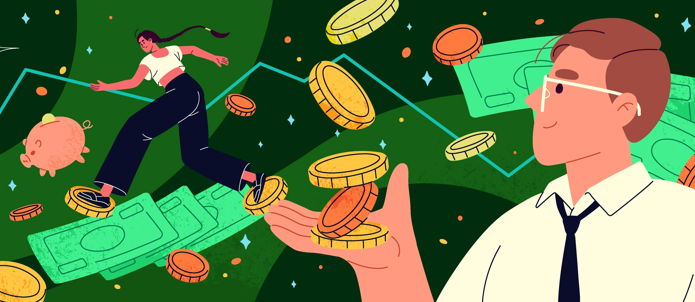 Money graphic for Financial Literacy