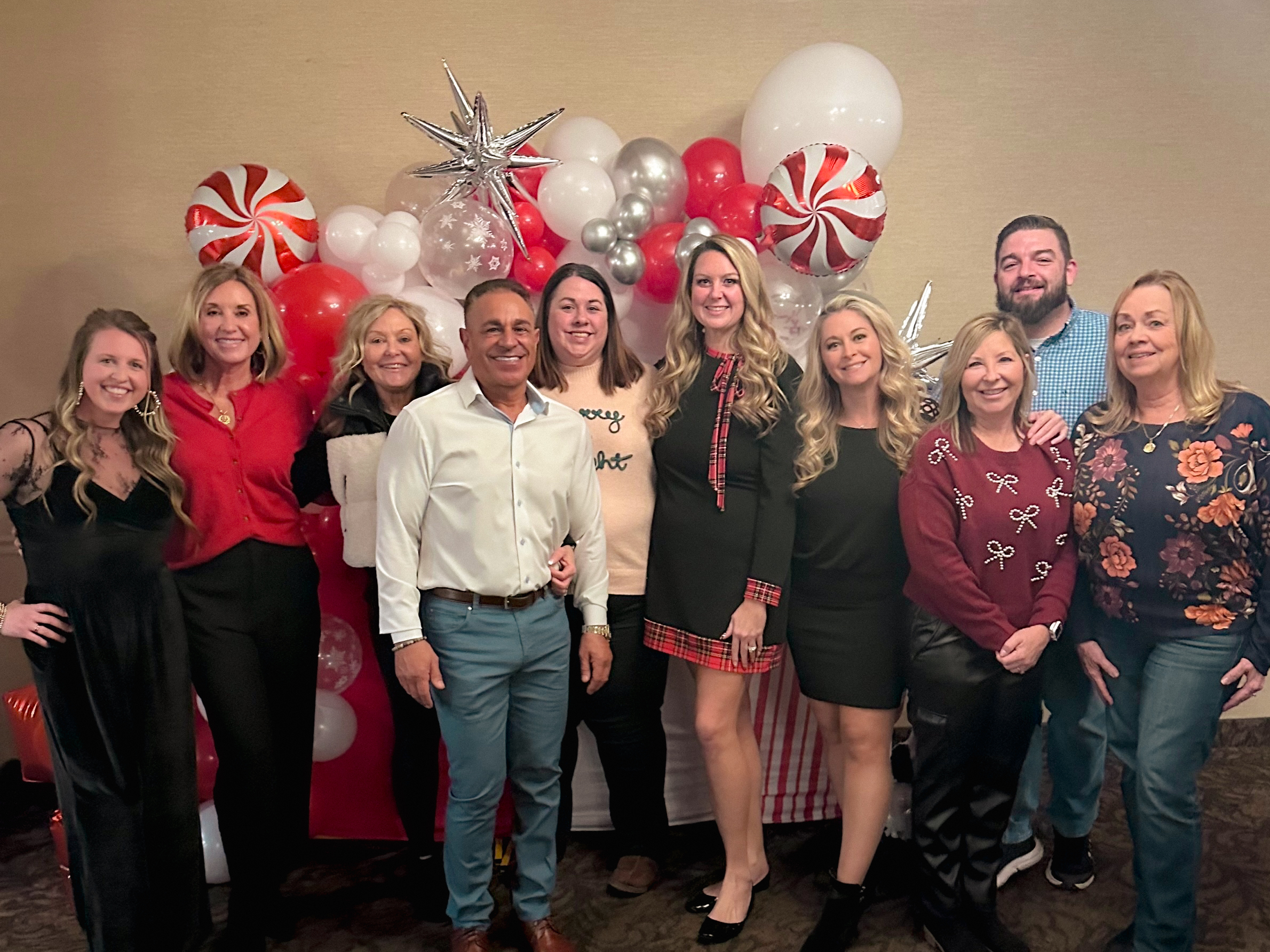 John Abraham and team at The Money Store Peoria Holiday Party